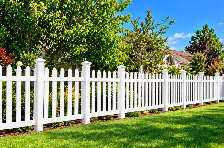 Picket vinyl fencing