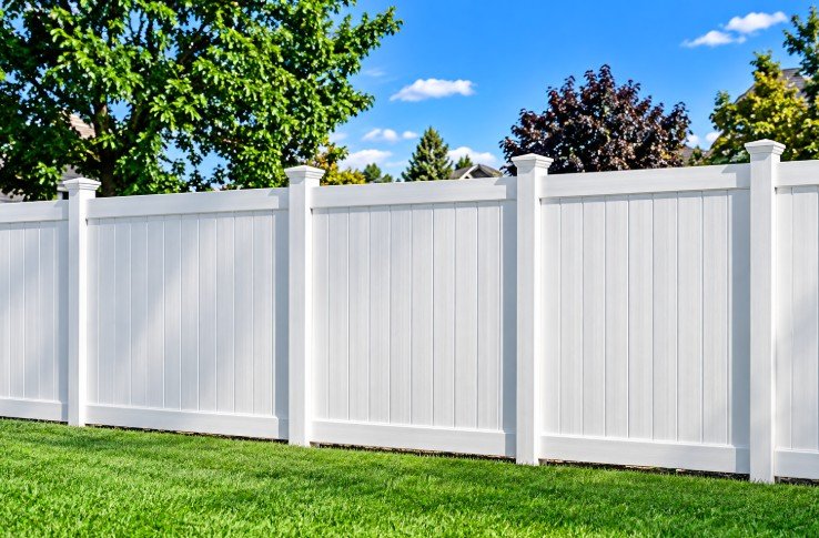 Privacy vinyl fencing