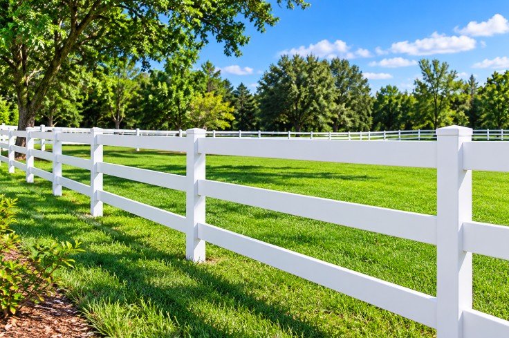Ranch and horse vinyl fencing